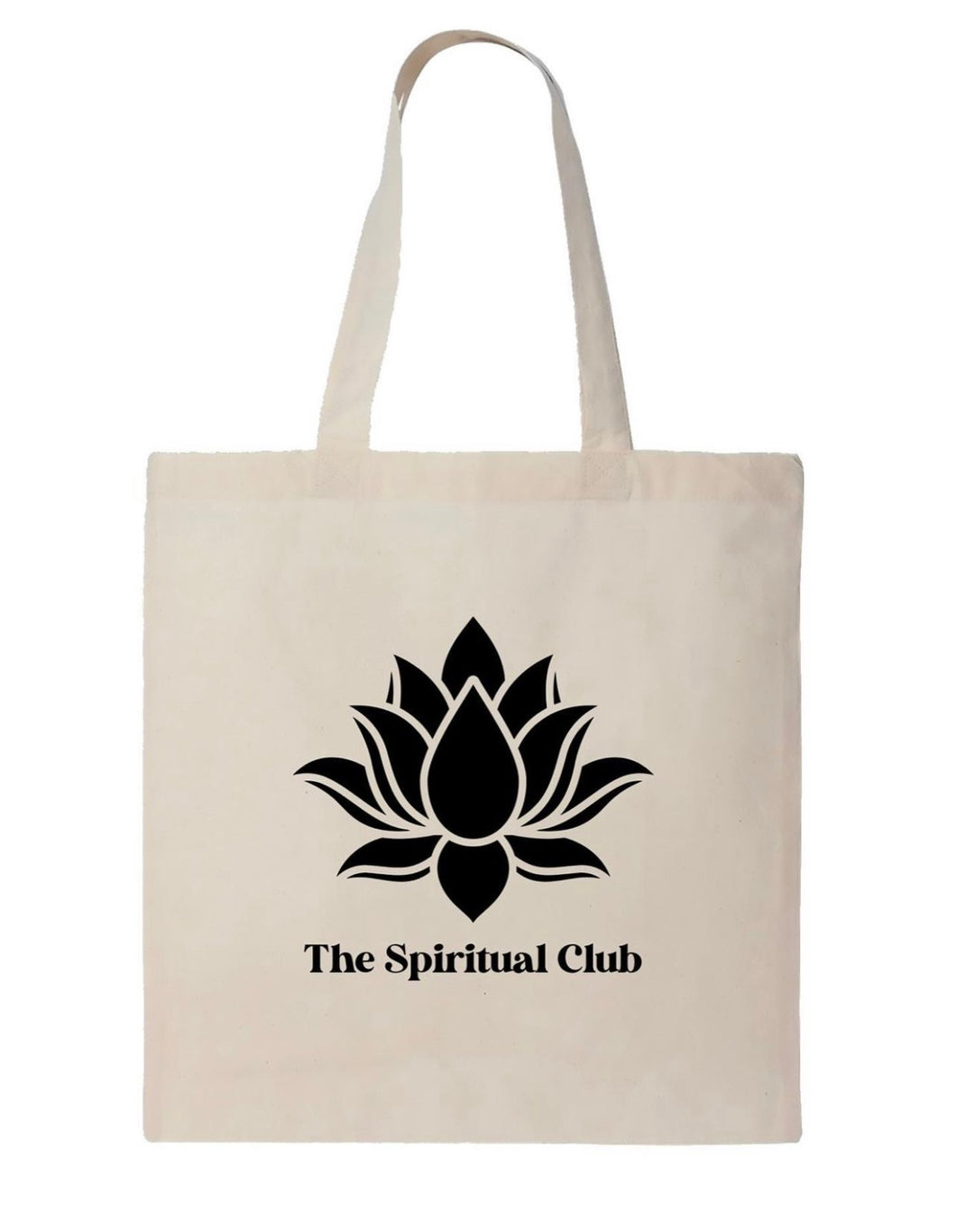 THE SPIRITUAL CLUB BLACK LOTUS TOTE